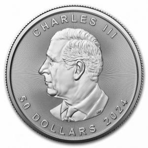 2024 Canadian Maple Leaf 1 oz Platinum Coin